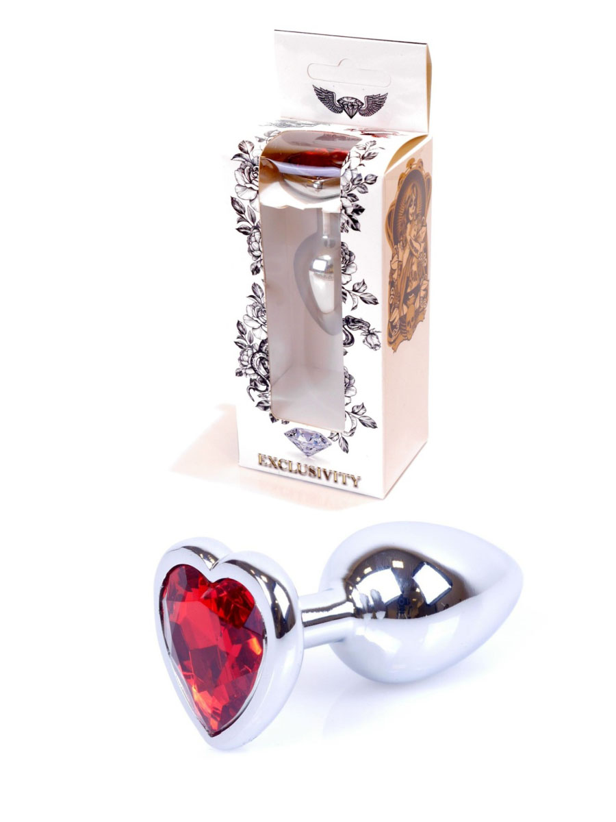 Metalna analna kupa sa cirkonom u obliku srca 64 00046